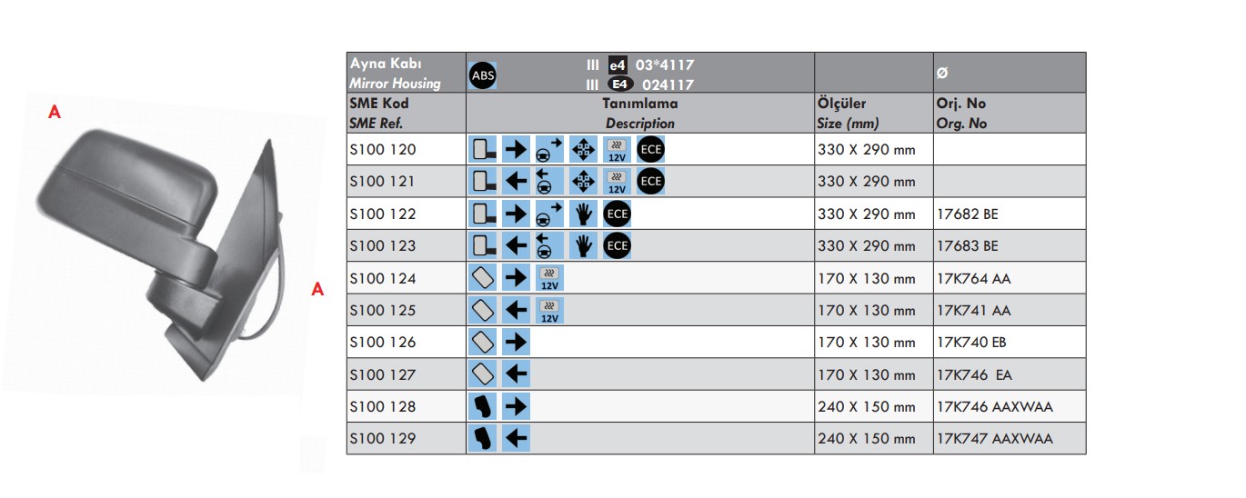 FORD CONNECT Y.M AYNA ARKA KAPAK SAG FORD
